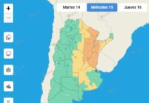 SISTEMA DE ALERTA TEMPRANA DEL SERVICIO METEOROLÓGICO NACIONAL PARA MAÑANA MIÉRCOLES