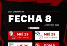 CRONOGRAMA DE PARTIDOS DE FUTBOL MAYOR FECHA 8